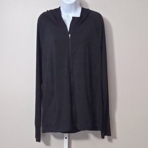 Athleta Full Zip Lightweight Hoodie W/ Zipper Pockets & Thumb Holes Size XL/T